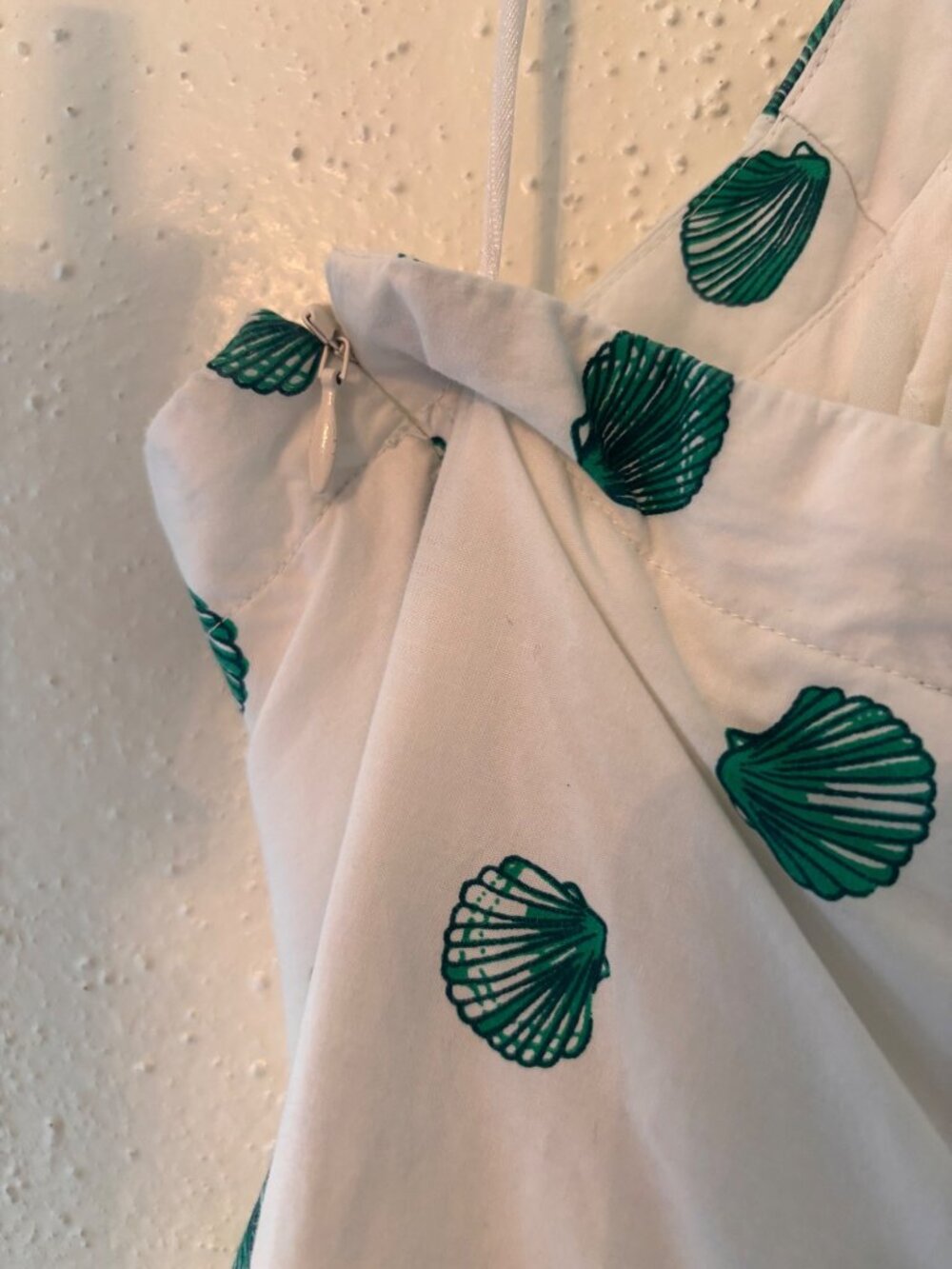 Anthropologie Maeve Seashell Halter Tiered Cotton Maxi Dress 1X - Picture 12 of 12